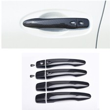 Carbon fiber look Side Door Handle Cover Trim Kit For Nissan Kicks 2017-2020