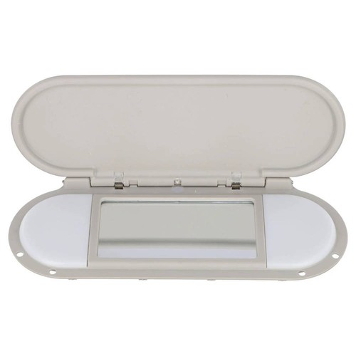 Gray Sun Visor Vanity Mirror Cover For BMW For Mini Cooper F55 F56 F60 2015-2022 - Picture 3 of 9