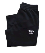 Umbro Youth Boys 3/4 Workout Black Pants Size X-Large 18 