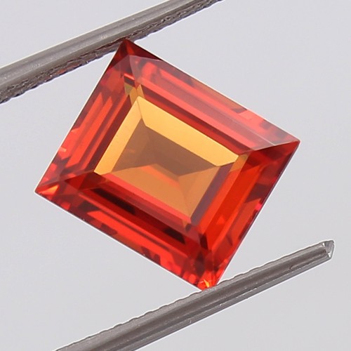 AAA 5.70 Ct Natural Ceylon Fanta Orange Sapphire Loose Gemstone Baguette Cut - Picture 5 of 6