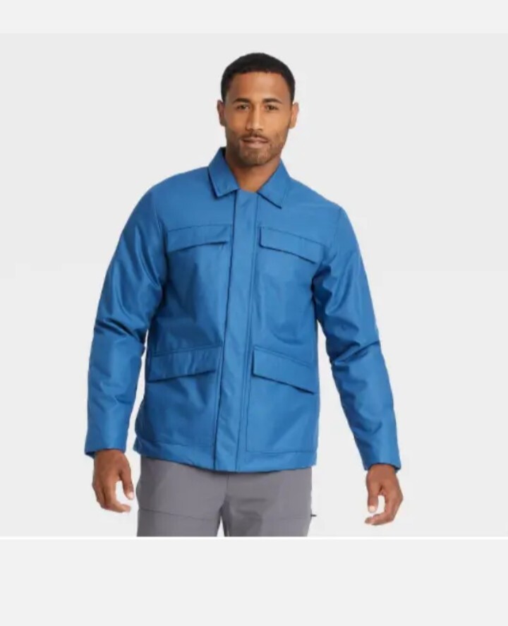All in Motion Men's Sz XXL Field Jacket Snap & Zip Closure 4