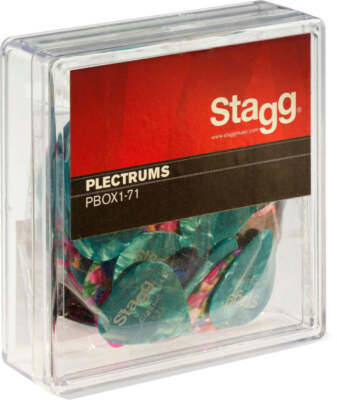 Stagg Box Of 100 Pieces Plectra, 0.71mm