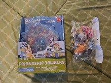 Bluey Friendship Jewelry Case Toy New In Box 11 Figures Bingo Bandit Chloe Rusty