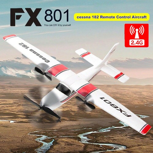 2,4 GHz FX801 310 mm aereo da combattimento Wingspan RC 2 CH giroscopio RTF aliante aereo acrobatico - Foto 1 di 12