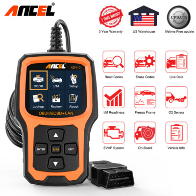 Ancel AD410 OBD2 Scanner EOBD Engine Code Reader Automotive Diagnostic Scan Tool