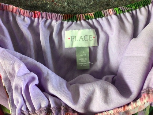 Girls Size 14 Purple Floral Easter Spring Summer Party Halter Dress - Picture 3 of 11