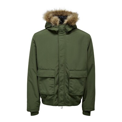 Only & Sons Men Wayne Parka Jacket Premium Feel Outwear