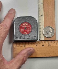 MICRO Precision Rule 12 Foot Metal Tape Measure #812 Made In USA Vintage