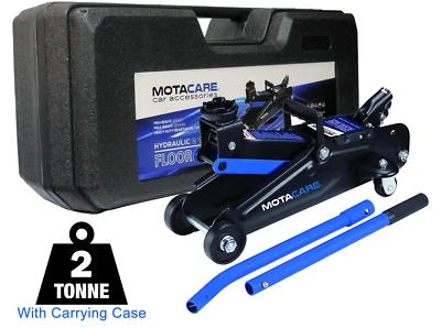 Motacare 2 Ton Tonne Hydraulic Trolley Floor Jack Storage Carry Case Car Van