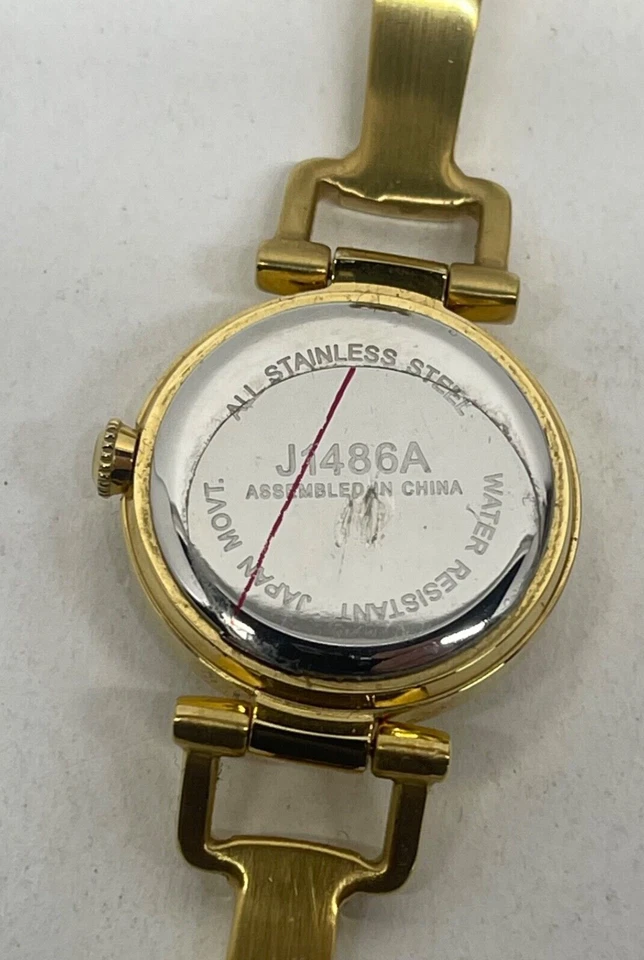 Women’s Jag J1486A Japan movement Spare link Needs Battery Untested - image 3 of 4
