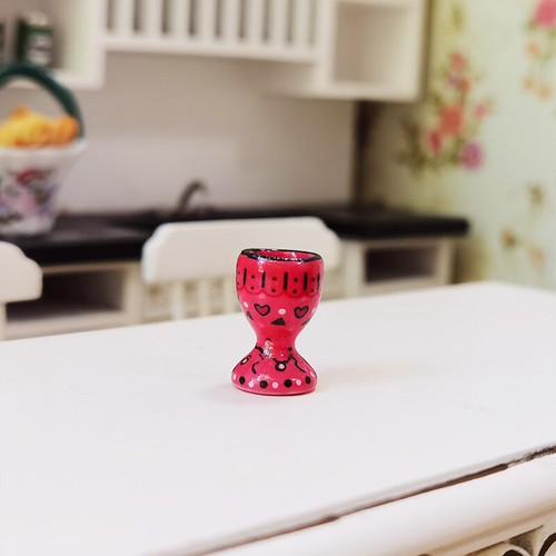 Pequeña jarra de leche pintada cerámica miniatura vintage para casa de muñecas escala 1:12 cocina - Imagen 16 de 17
