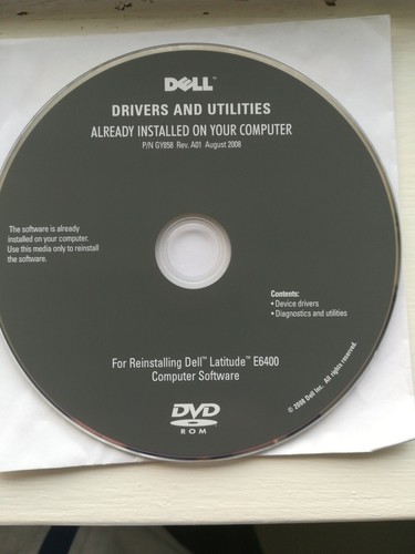 DELL latitude E6400 drivers and utilities reinstalling SOFTWARE CD 2008 - Picture 2 of 3