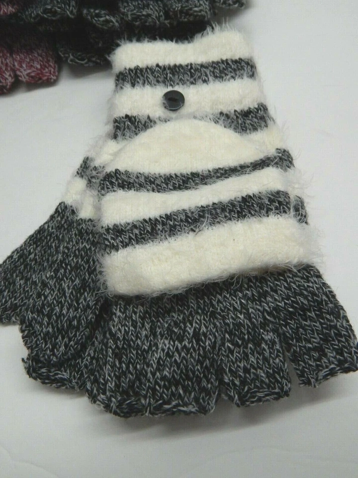 Lote de 20 guantes difusos a rayas Faded Glory para mujer colores surtidos Foto 4 de 4