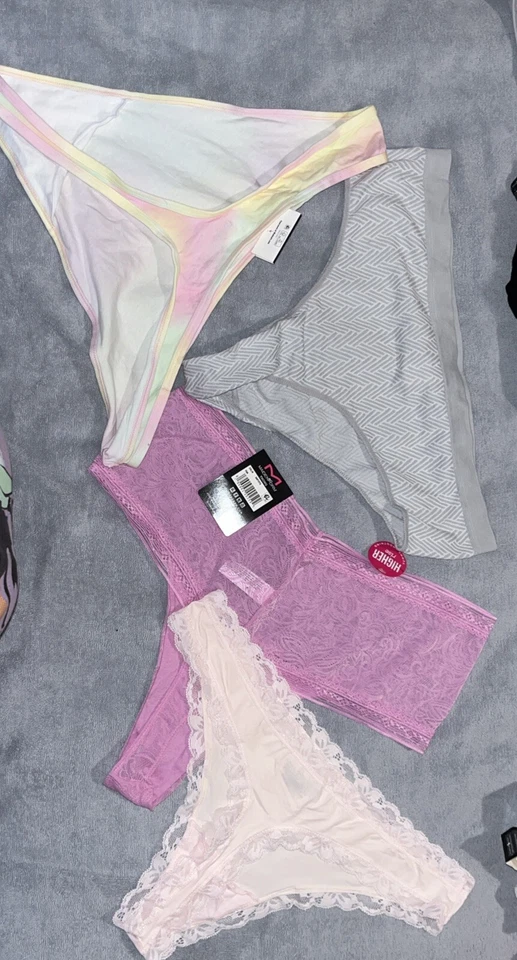 Lote De 4 Tangas Multi Diseñador Talla Grande 9 Por Sin Límites, Maidemform, Aerie Foto 3 de 3