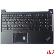 For Lenovo ThinkPad E15 Gen 1 Palmrest Cover W/ Backlit Keyboard C Shell Black