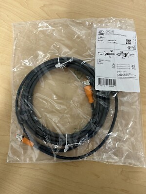 NEW! IFM EFECTOR EVC259 Sensor Connection 5m Cable - M12/M8 - Factory Sealed!