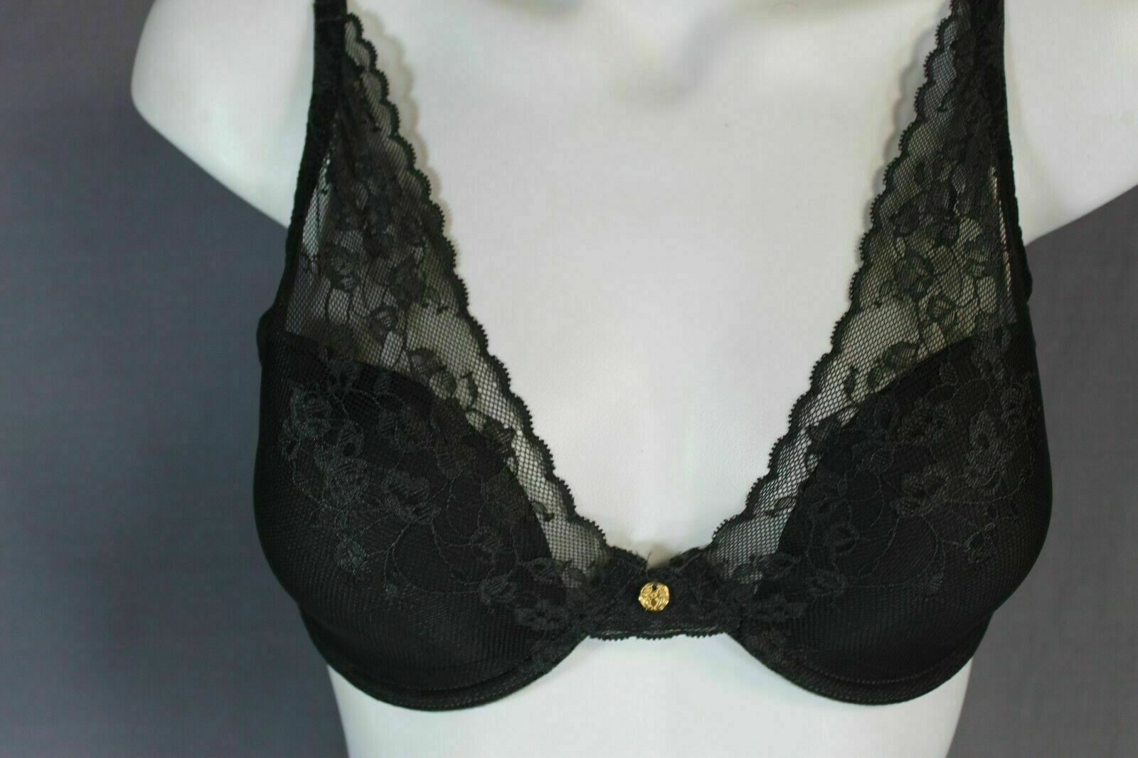 NWOT NATORI BLACK 30DD 30G 32DD 34G 36DDD CHERRY BLOSSOM CONVERTIBLE ...