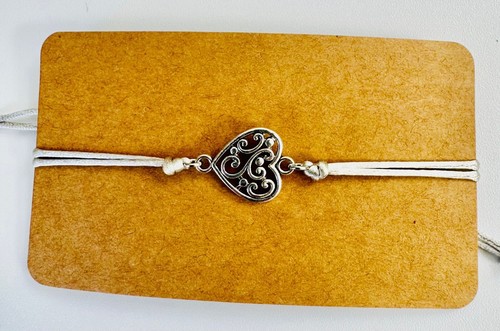 Handmade Adjustable Charm Bracelet - Stylish satin cord - mandala/heart/glove - Picture 18 of 19