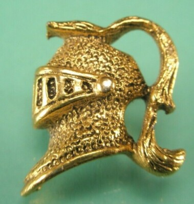 Armored Helmeted Spartan Warrior Vintage Lapel Pin Tie Tack centurion got y31
