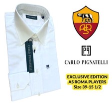      AS ROMA WORN   SHIRT-Shirt   EXCLUSIVE EDITION   PIGNATELLI  SIZE 39  TOTTI     