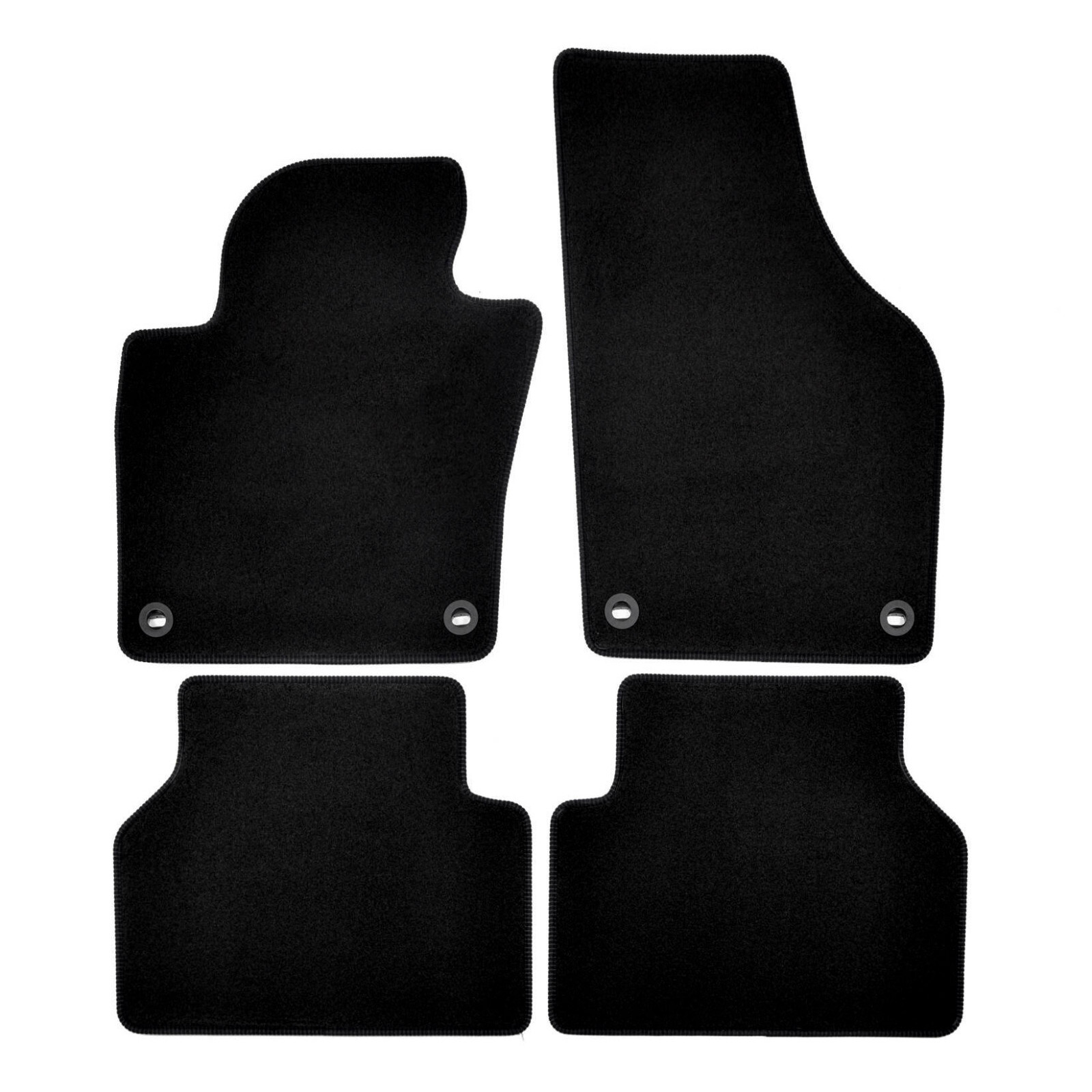 Tapis de sol VW Tiguan 2007-2015 en moquette velours premium noir haute densité