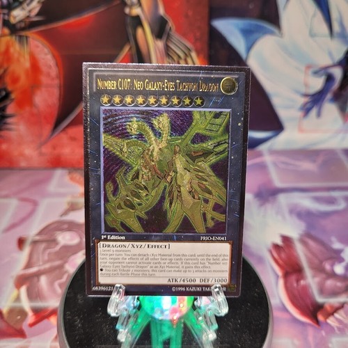 Number C107: Neo Galaxy-Eyes Tachyon Dragon PRIO-EN041 1st Ed Ultimate NM Yugioh