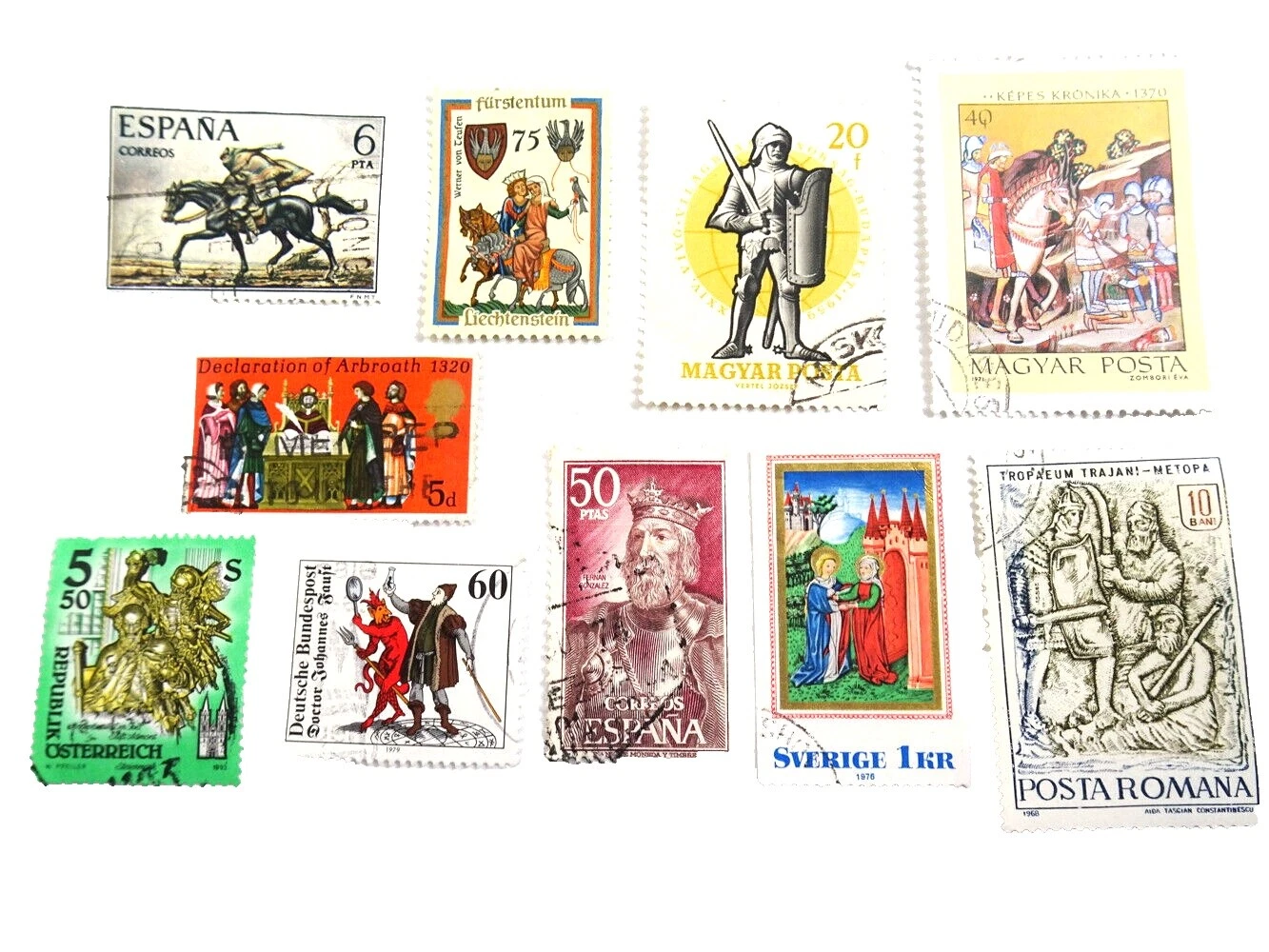 Used Postage Romanian Stamps
