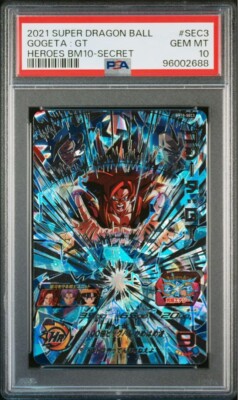 BM10-SEC3 ゴジータGT psa10 PSA 10 Gogeta GT Son Goku Vegeta GT BM10-SEC3 Super Dragon Ball
