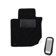 Fahrer Fußmatte Auto x1 Velours Fahrermatte passend für Toyota Aygo I 2005-2014