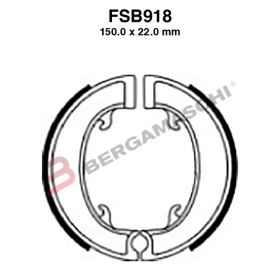 MOTORRAD BREMSBACKEN FÜR BSA C15 250 FSB918