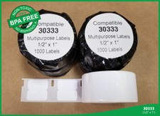 DYMO LabelWriter Multipurpose Labels 1/2 x 1 White 1000 Labels/Roll [50 PACK]
