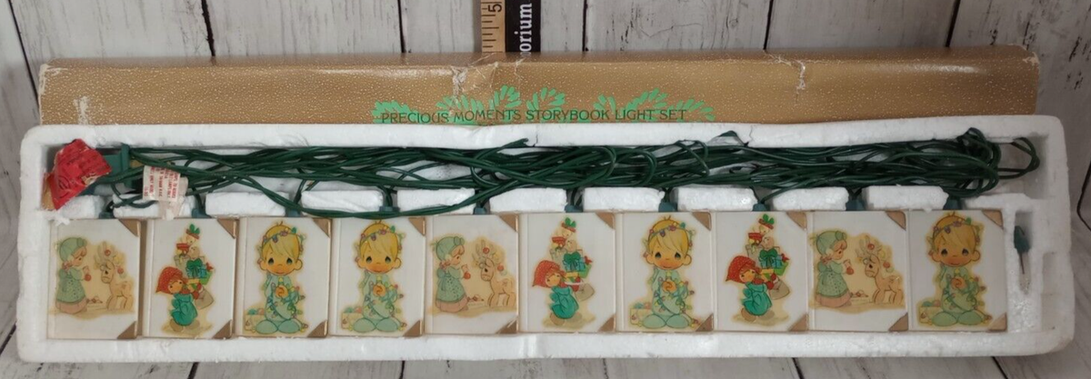 置物 90s  Precious Moments Light fixture Vintage Precious Moments Storybook Light Set Of 10 1990 760072 | eBay
