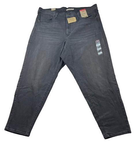 Levi'S Premium Black Denim Slacks Jeans Zip Fly Wide Bottoms W38