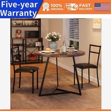 ☑️Kitchen Table and Chairs for 2 with Upholstered Chairs Dining Room Table Set 