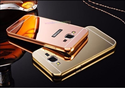 Alu. Metall Spiegel Bumper Schutzhülle Tasche für iPhone 7 7+ 6 6S Plus Samsung - Bild 4 von 28