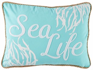 Coastal-Home-Blue-Mood-Shells-Sealife-Decorative-Pillow-One-Size-Aqua-blue-white
