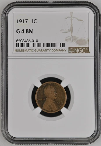 1917 1 CENT COIN GRADED BY NGC WITH A G4 GRADE