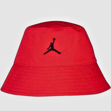 NIKE AIR JORDAN BUCKET HAT BOYS Gym Red 4-7 8A0581-R78