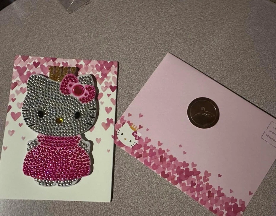 CUTE Hello Kitty Birthday Card For Girls Birthday Princess. USA - Image 3 of 4
