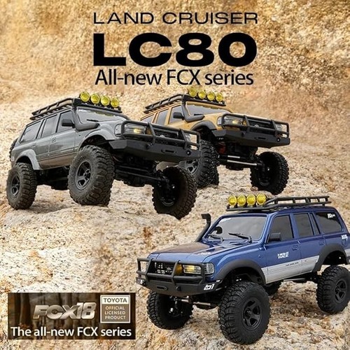 FMS 1/18 FCX18 RC Crawler Land Cruiser LC80 Toyota Licensed, 4WD RTR Rock Truck - Picture 14 of 18
