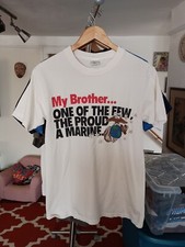 Vintage US Marines Military T-shirt Size M Made In USA MJ Soffe Brother In Arms