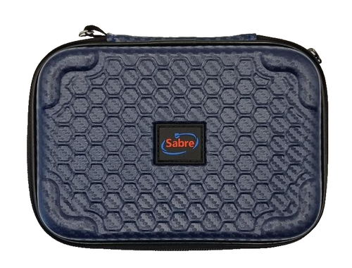 Sabre carbon blue darts case , large 6 darts , free darts Gripper included - Picture 3 of 8
