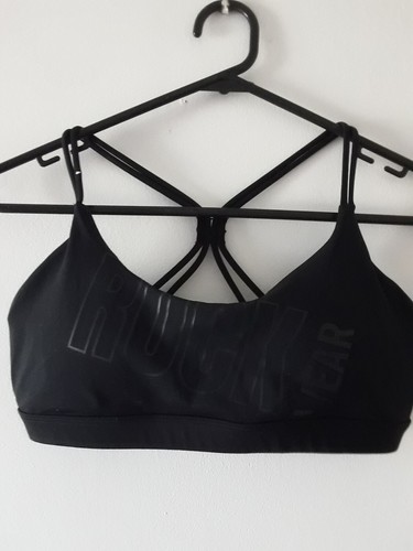 Rockwear Sports Bra Womens Size 12 Soft Cup inserts Active Wear Wire free