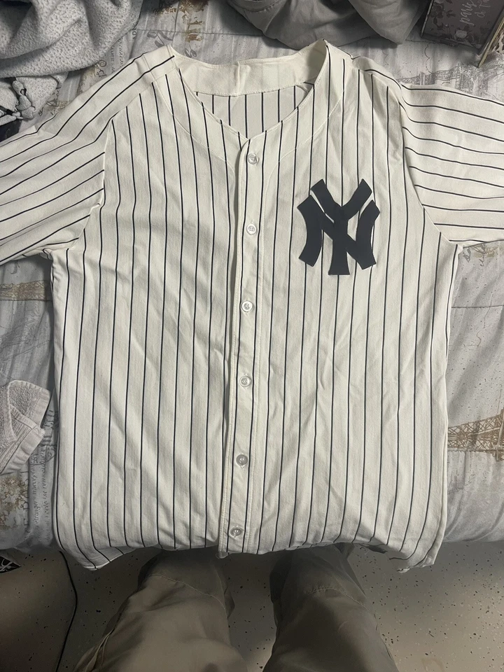 Vintage 80's Signed Sand Knit New York Yankees Don Mattingly MLB Jersey Beckett - Image 3 of 4