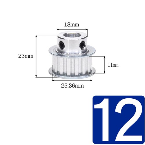 XL 16 dientes correa de distribución polea diámetro de rueda síncrono 4-17 mm para correa de 10 mm de ancho - Imagen 17 de 36