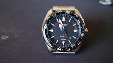 Seiko Prospex Kinetic Quartz SUN049 5m85 44mm Diver GMT date @4.30 black uk