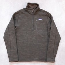 Patagonia Better Sweater 1/4 Zip Outdoor Fleece Heather Brown Men's Size Small