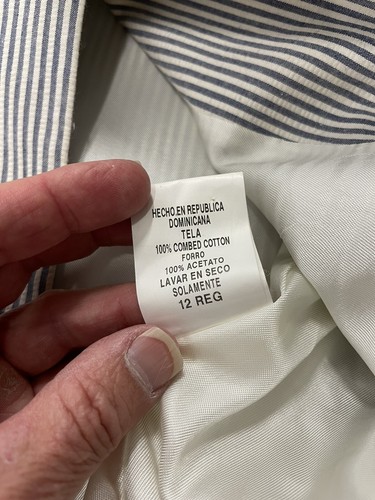 boys size 12 seersucker blazer - Picture 3 of 7