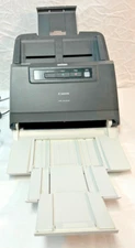 TESTED Canon ImageFORMULA DR-M160II Office Document Scanner w/ Trays AC Adapter