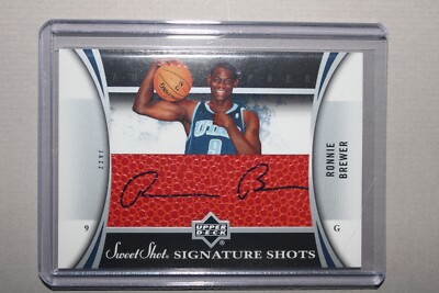2006/07 Upper Deck Sweet Shot - Autograph - Ronnie Brewer - Utah Jazz